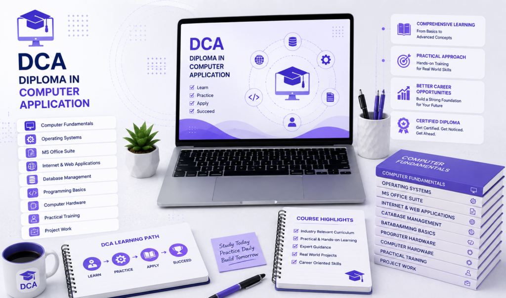 DCA Diploma in Computer Application course at AI Skill X Academy